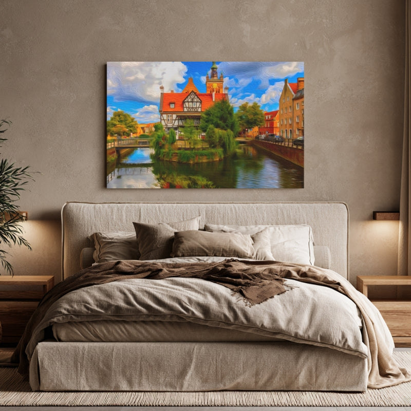 Old Town Canal Reflections — Gdansk, Poland, view 6