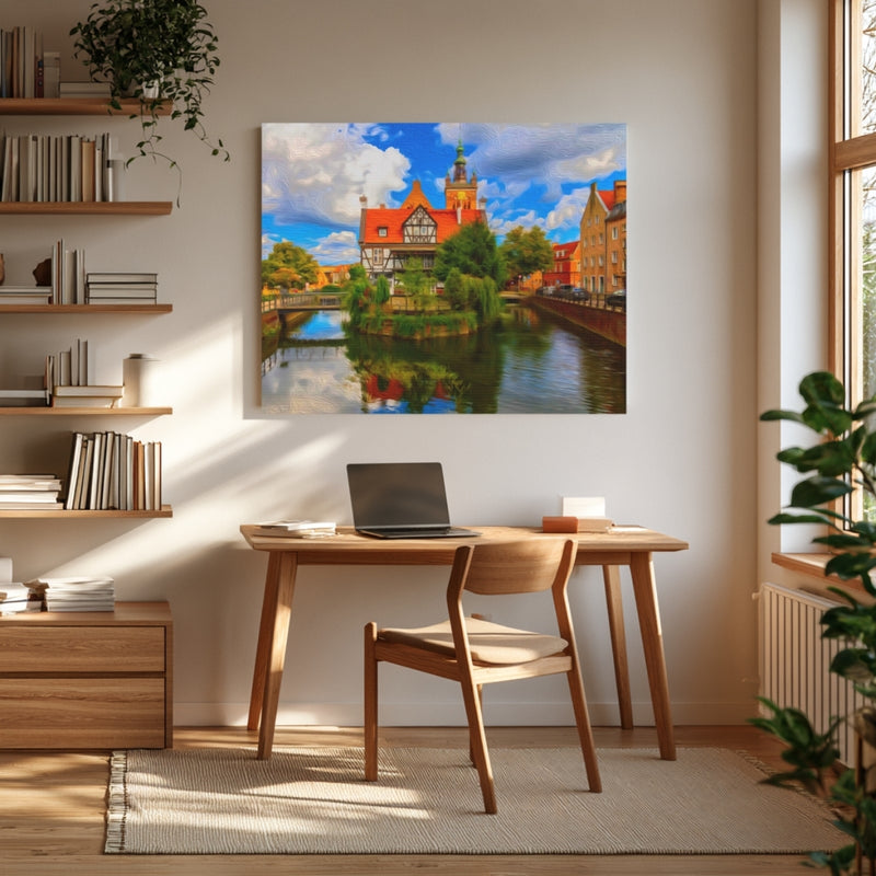 Old Town Canal Reflections — Gdansk, Poland, view 4