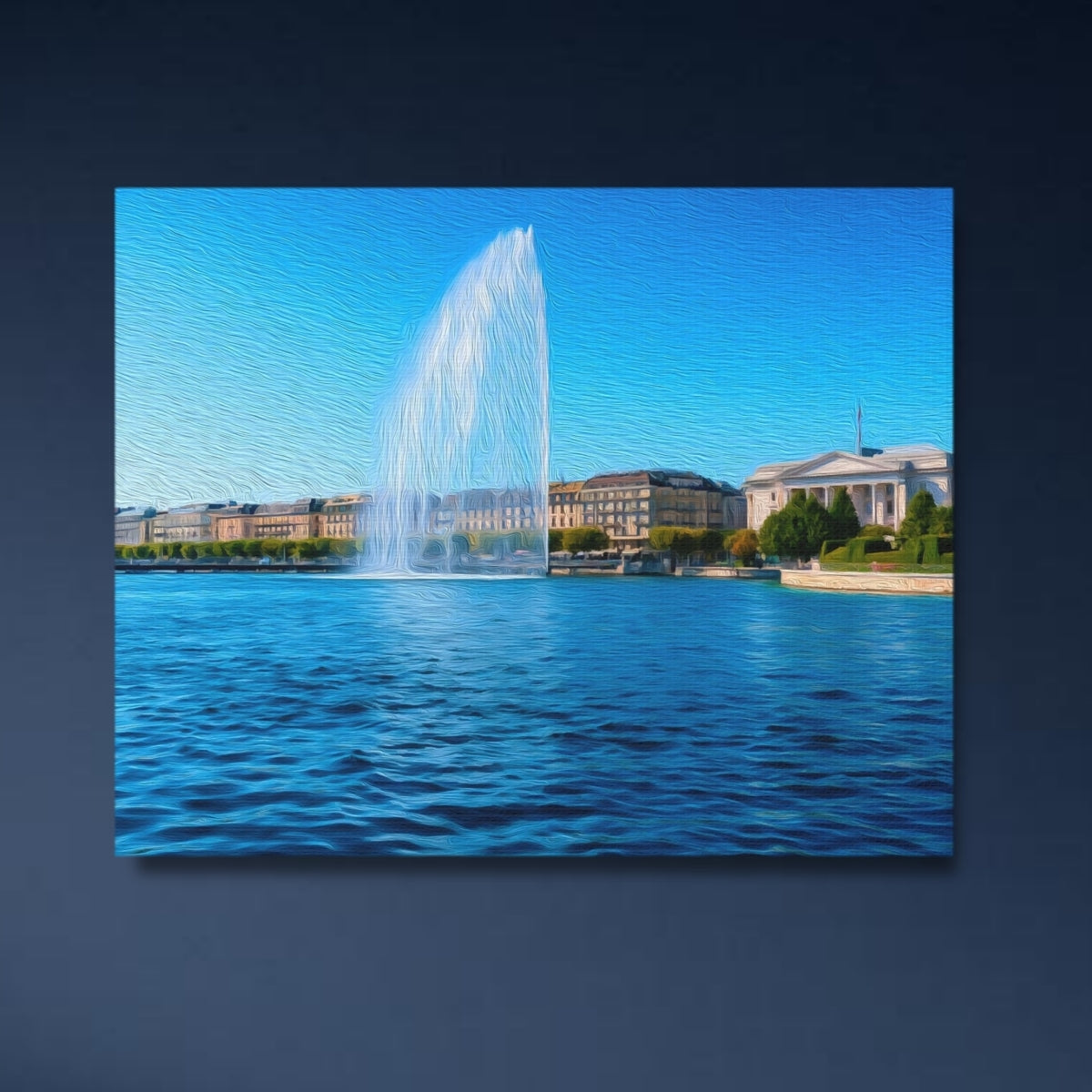 Jet d'Eau Lake Geneva — Geneva, Switzerland, close-up detail