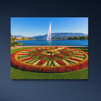 Geneva Flower Clock Jet dEau — close-up thumbnail