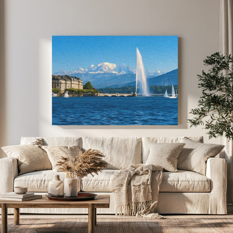 Geneva Jet d'Eau Fountain — Geneva, Switzerland, view 1