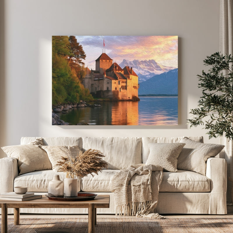 Chateau de Chillon Lakeside — Geneva, Switzerland, view 1