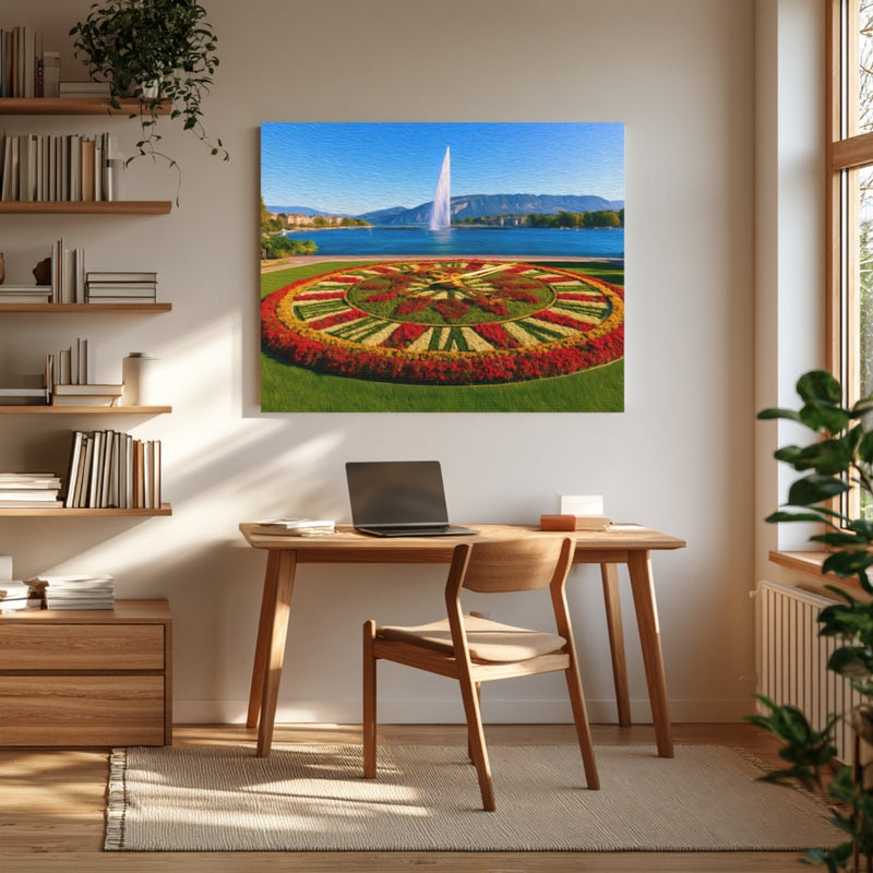 Geneva Flower Clock Jet dEau — Geneva, Switzerland, view 4