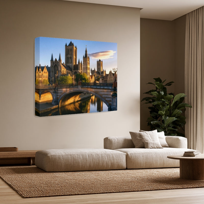 St Nicholas Church Canal Bridge — Ghent, Belgium, view 3