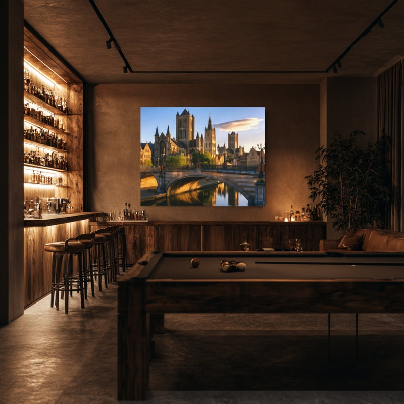 St Nicholas Church Canal Bridge — Ghent, Belgium, view 7