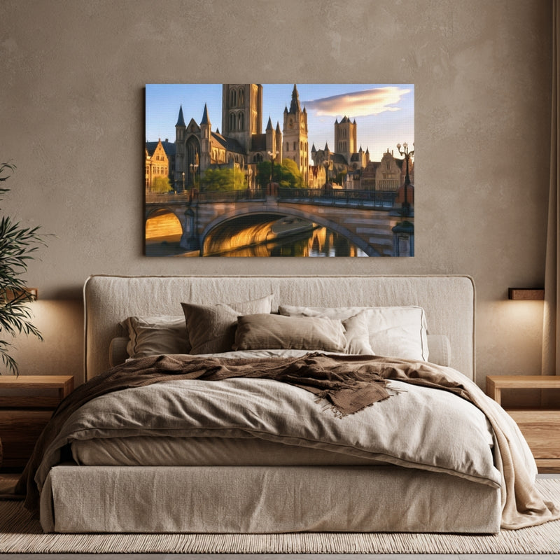 St Nicholas Church Canal Bridge — Ghent, Belgium, view 6