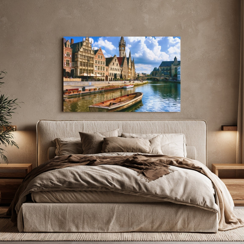 Graslei Quay Canal Ghent — Ghent, Belgium, view 6