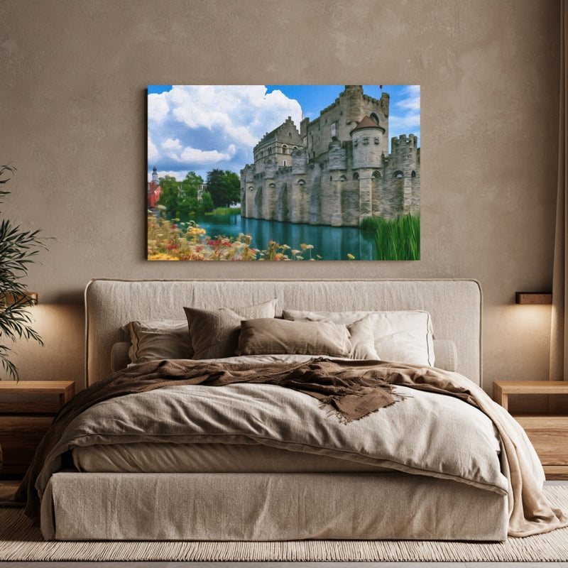 Gravensteen Castle Moat — Ghent, Belgium, view 6