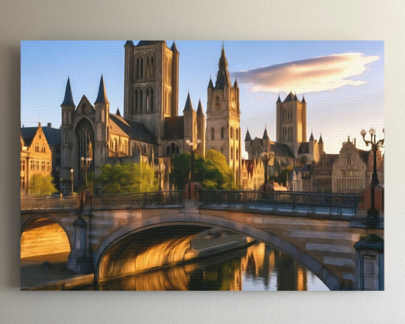 St Nicholas Church Canal Bridge — Ghent, Belgium