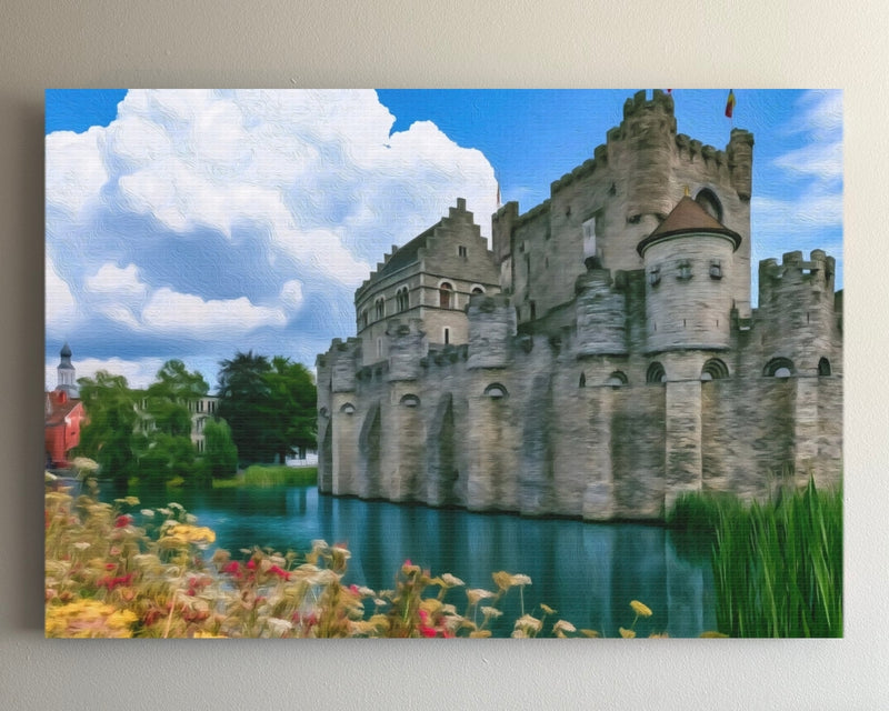 Gravensteen Castle Moat — Ghent, Belgium