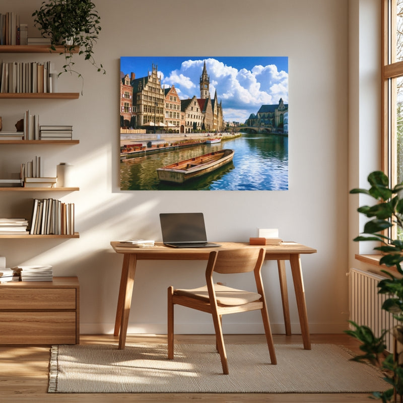 Graslei Quay Canal Ghent — Ghent, Belgium, view 4