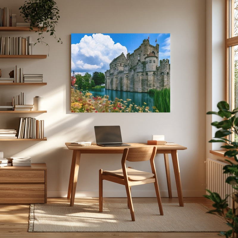 Gravensteen Castle Moat — Ghent, Belgium, view 4