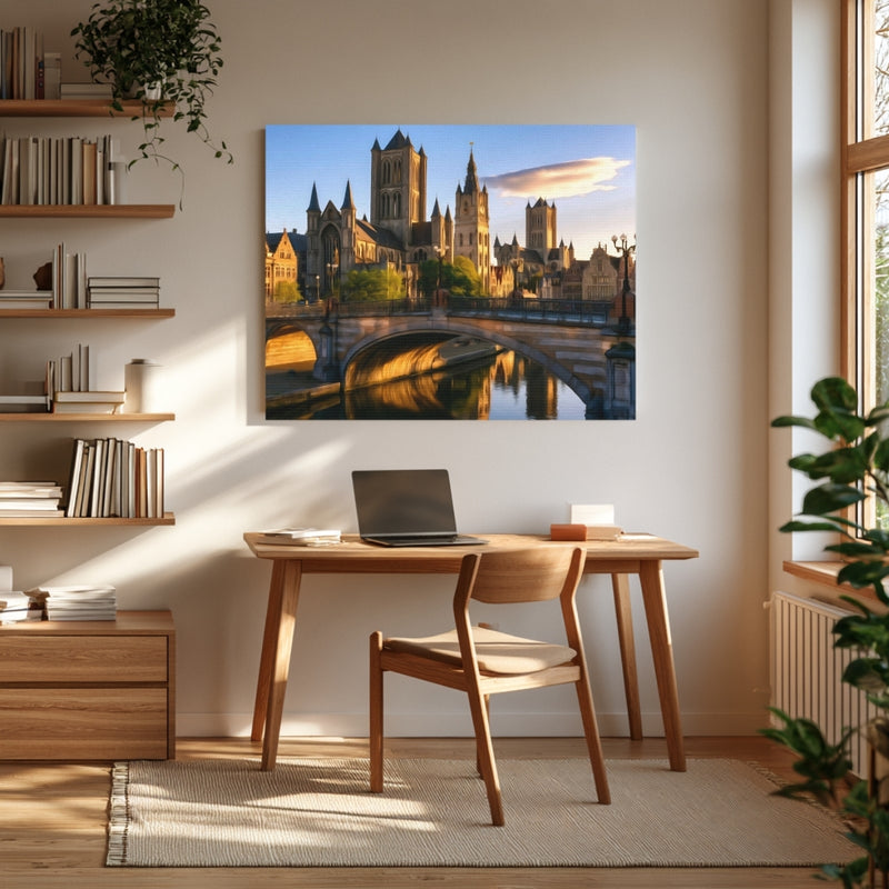 St Nicholas Church Canal Bridge — Ghent, Belgium, view 4