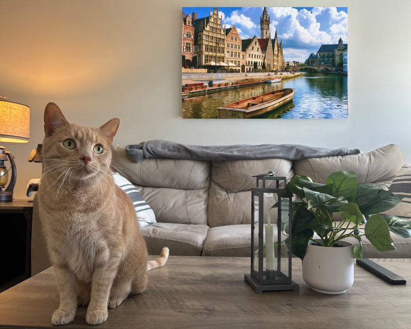 Graslei Quay Canal Ghent — Ghent, Belgium, view 2