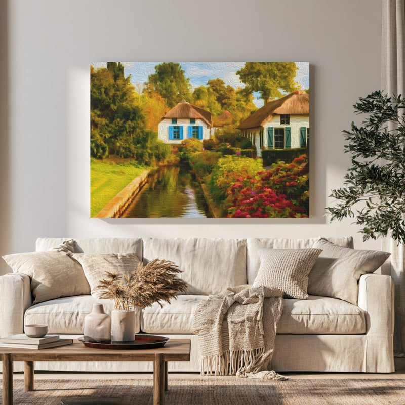Dutch Canal Village — Giethoorn, Netherlands, view 1