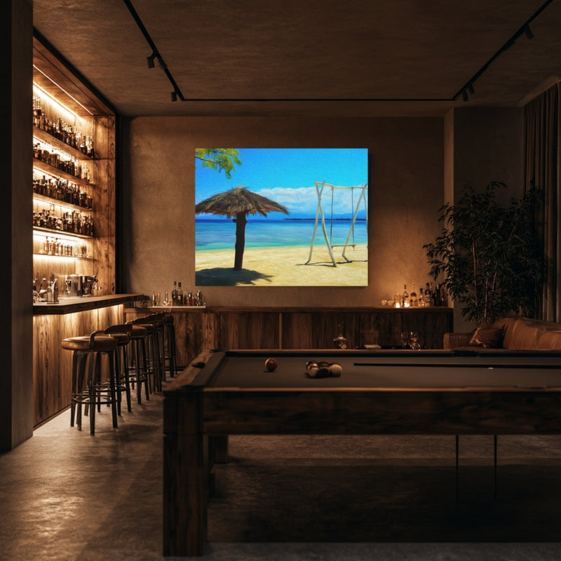 Tropical Beach Swing Paradise — Gili Islands, Indonesia, view 7