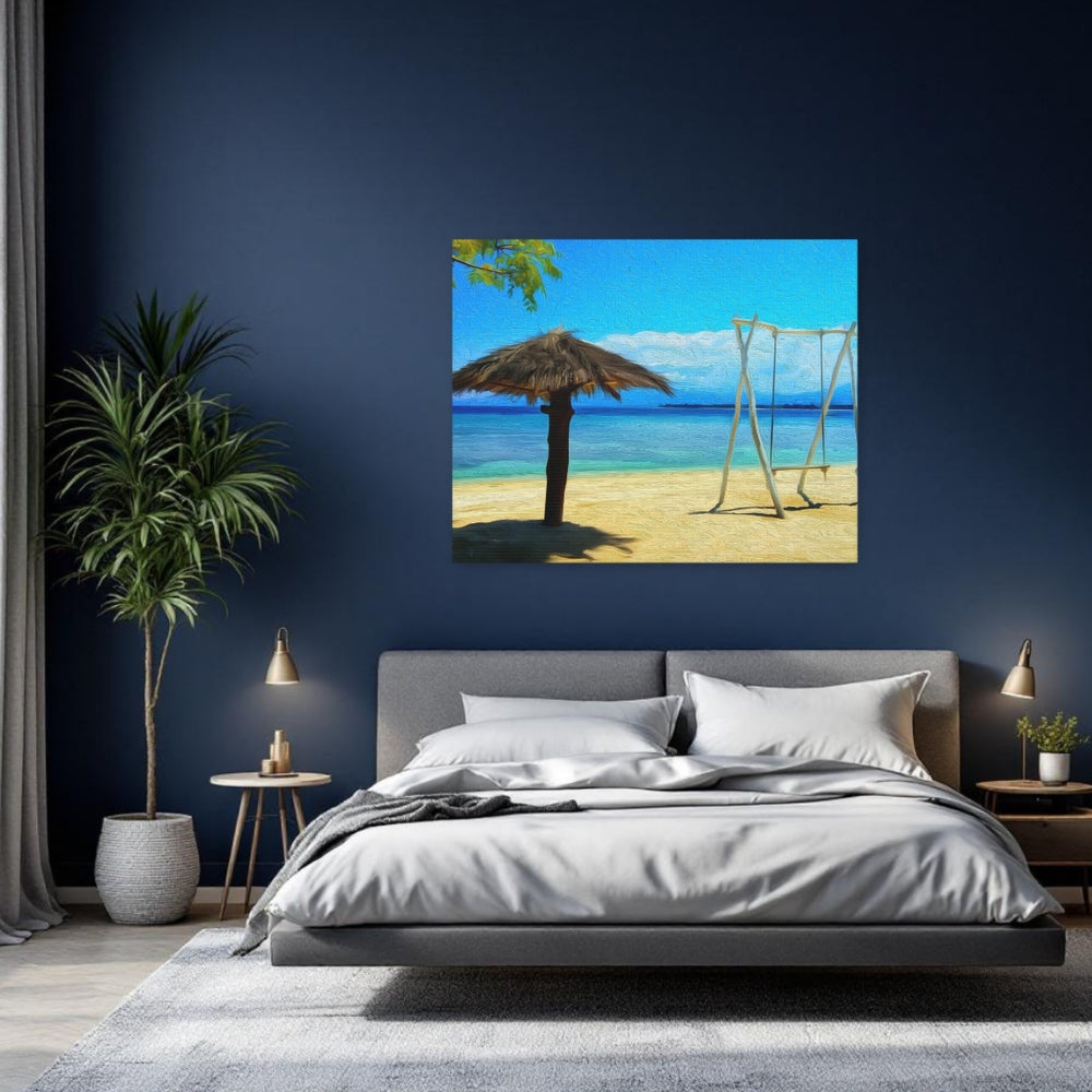 Gili Islands, Indonesia | Tropical Beach Swing Paradise | Original Series Gallery Canvas detail