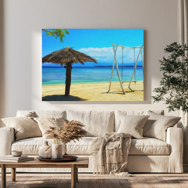 Gili Islands, Indonesia | Tropical Beach Swing Paradise | Original Series Gallery Canvas