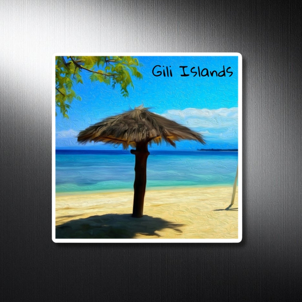 Gili Islands, Indonesia | Tropical Beach Swing Paradise | Original Series Decorative Magnet