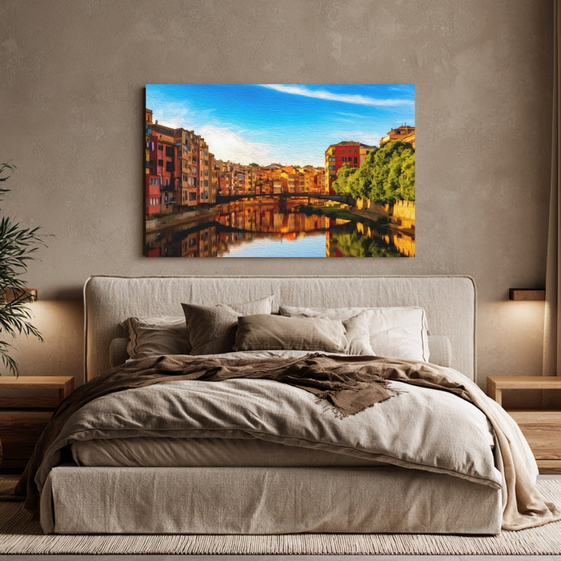 River Onyar Colorful Houses — Girona, Spain, view 6