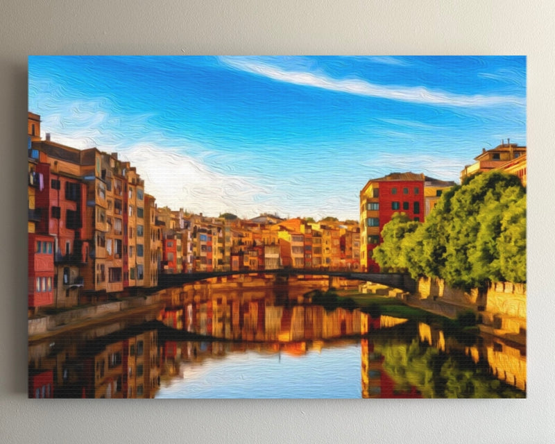 River Onyar Colorful Houses — Girona, Spain