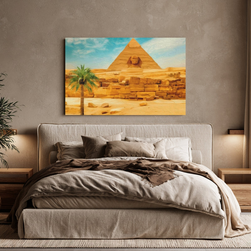 Great Sphinx & Pyramid of Khafre — Pyramids of Giza, Egypt, view 6