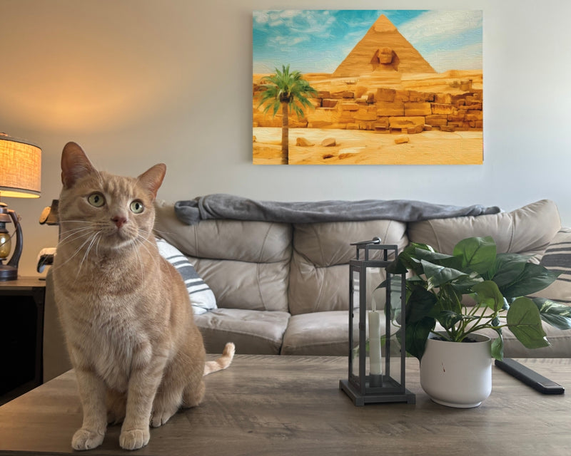 Great Sphinx & Pyramid of Khafre — Pyramids of Giza, Egypt, view 2