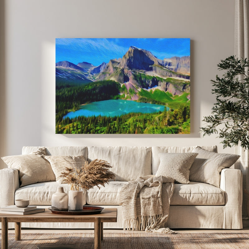 Grinnell Lake & Mount Gould — Glacier National Park, Montana, view 1