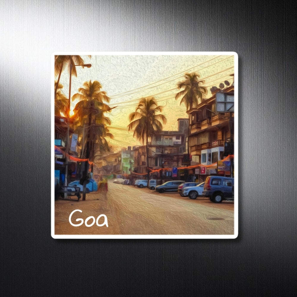 Goa, India | Goa Coastal Market Street | Original Series Decorative Magnet