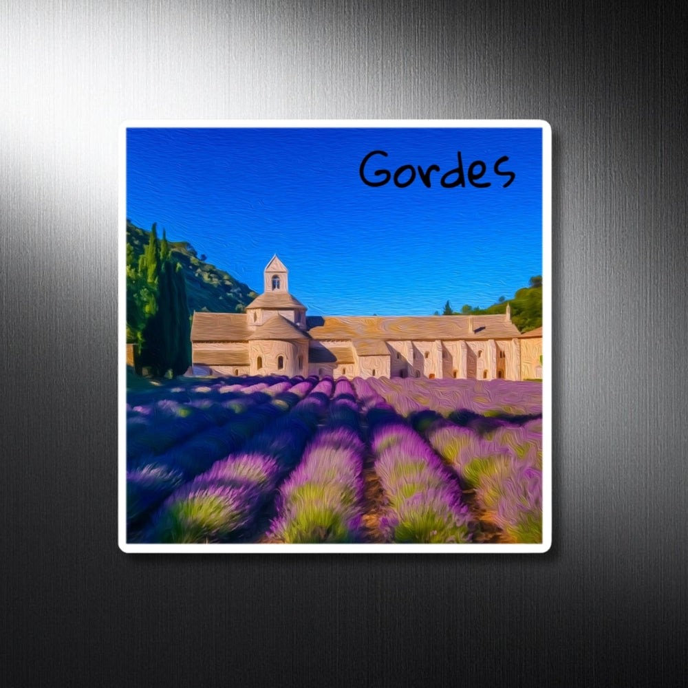 Gordes, France | Lavender Fields Abbey | Original Series Decorative Magnet