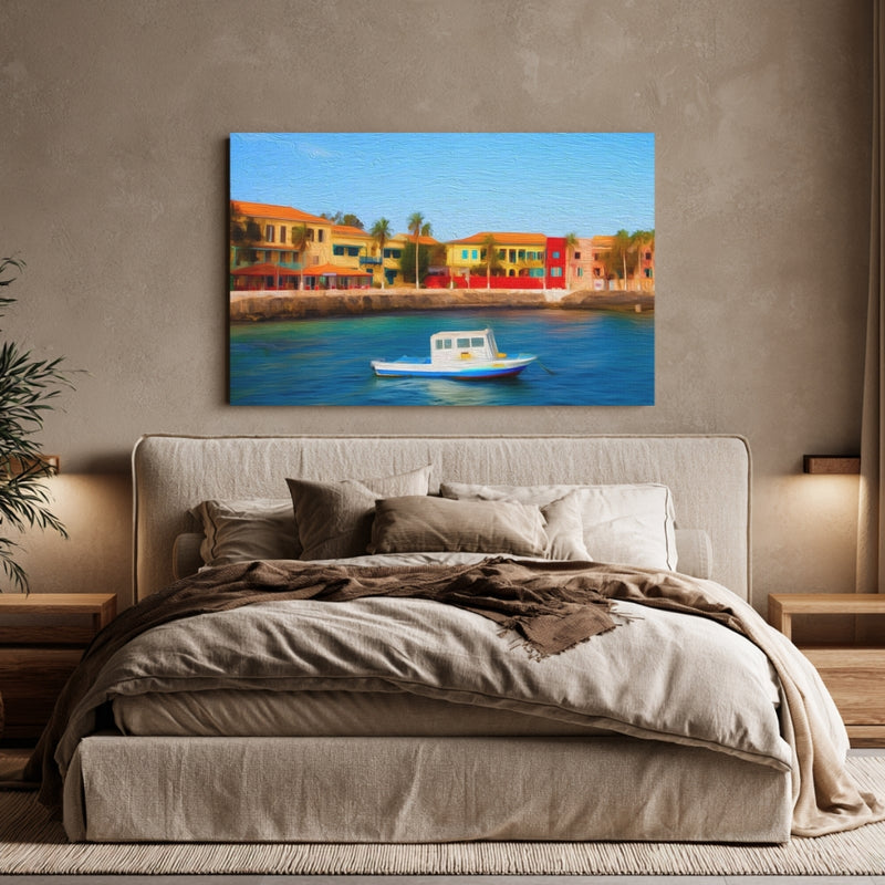 Colorful Waterfront Colonial Harbor — Goreé Island, Senegal, view 6