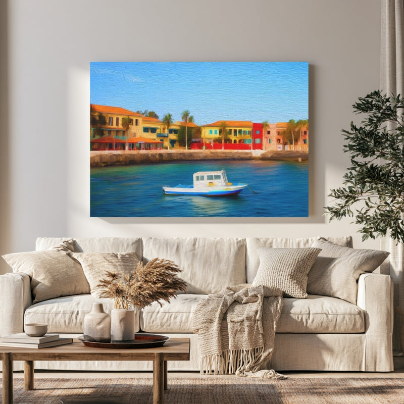 Colorful Waterfront Colonial Harbor — Goreé Island, Senegal, view 1