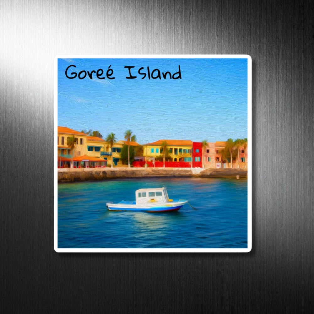 Goreé Island, Senegal | Colorful Waterfront Colonial Harbor | Original Series Decorative Magnet