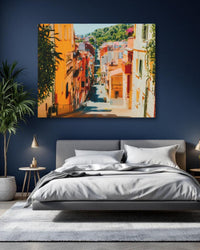 Colorful Hillside Village Street — study 1 thumbnail