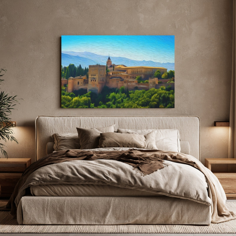 Alhambra Palace Among Trees — Granada, Spain, view 6