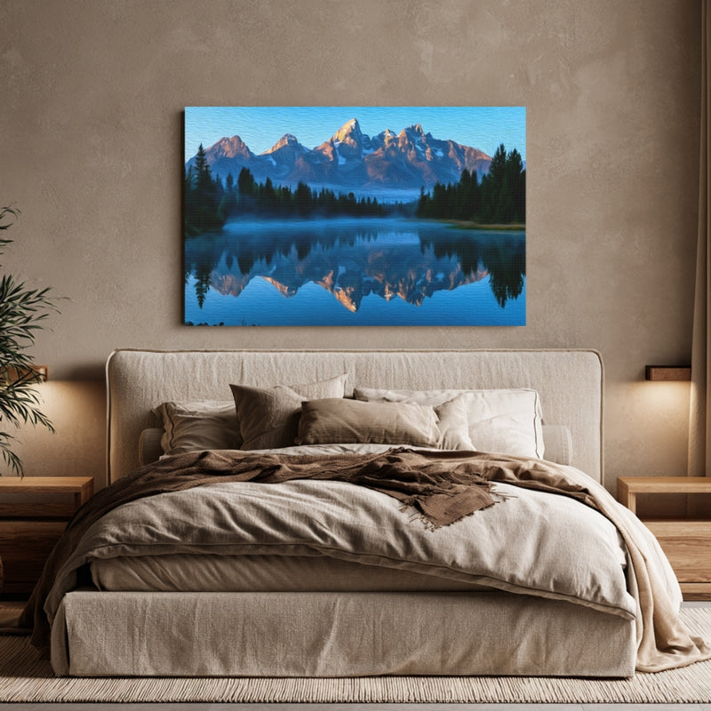 Teton Range Lake Reflection — Grand Teton National Park, Wyoming, view 6
