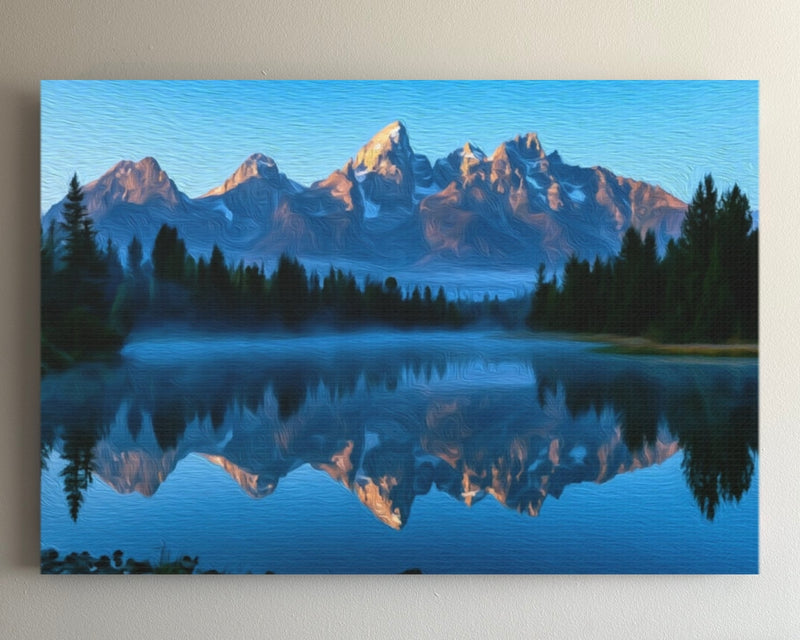 Teton Range Lake Reflection — Grand Teton National Park, Wyoming
