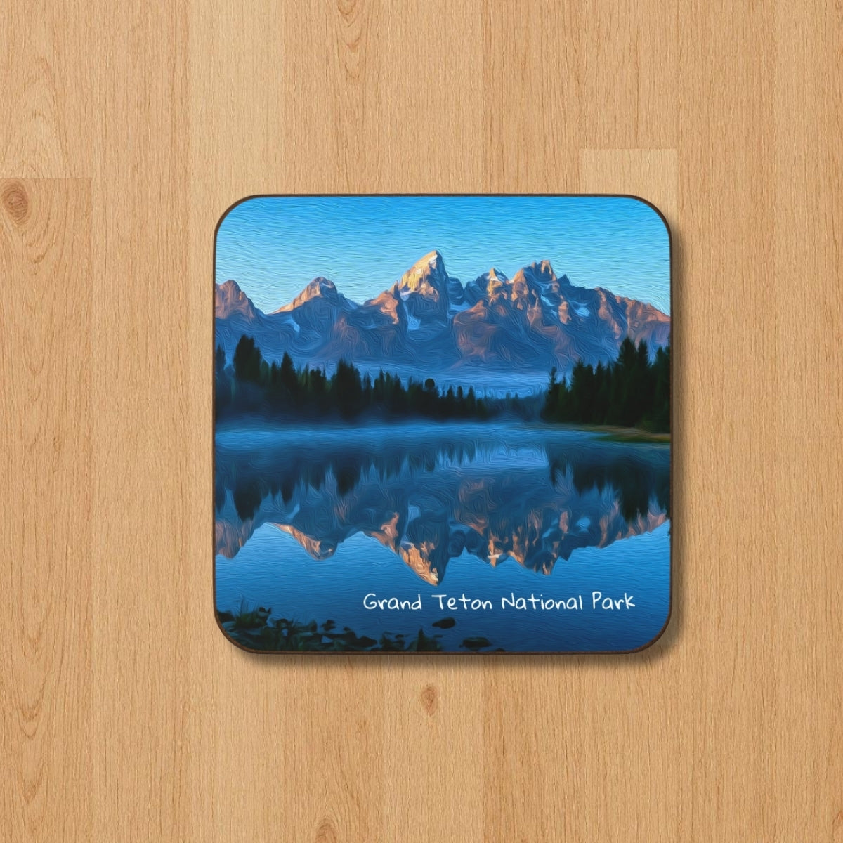 Teton Range Lake Reflection — Grand Teton National Park, Wyoming, study 1