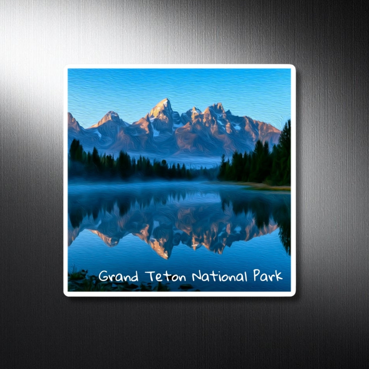 Teton Range Lake Reflection — Grand Teton National Park, Wyoming, study 1