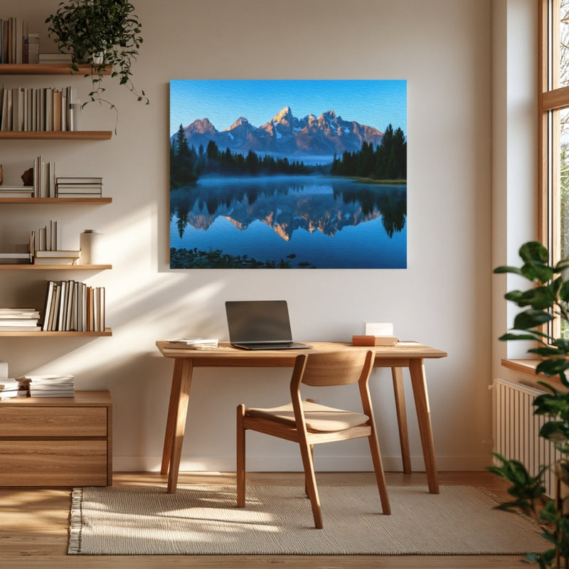 Teton Range Lake Reflection — Grand Teton National Park, Wyoming, view 4