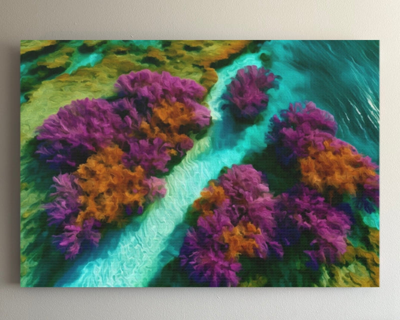 Coral Reef Aerial View — Great Barrier Reef, Australia