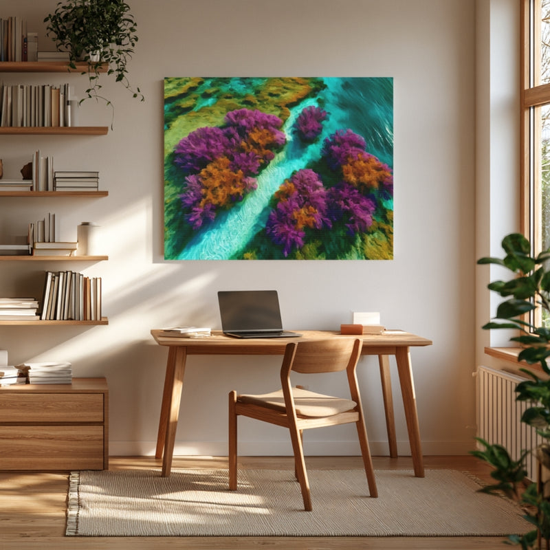 Coral Reef Aerial View — Great Barrier Reef, Australia, view 4
