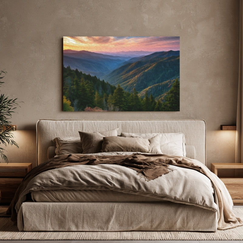 Smoky Mountains Sunset Vista — Great Smoky Mountains, Tennessee, view 6