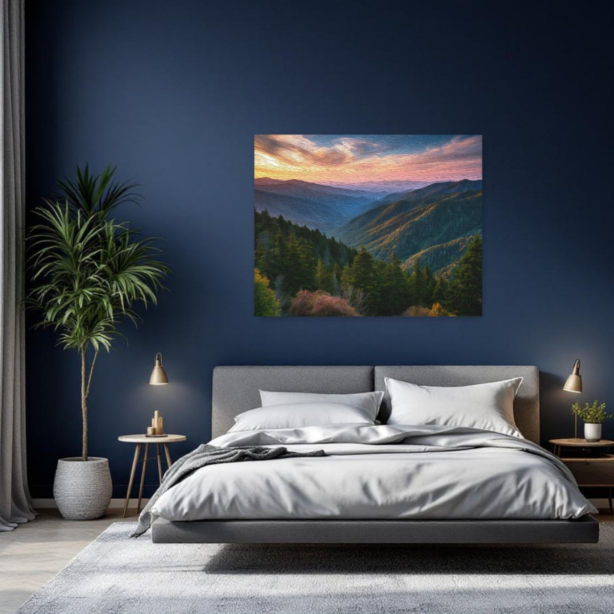 Smoky Mountains Sunset Vista — Great Smoky Mountains, Tennessee, study 2