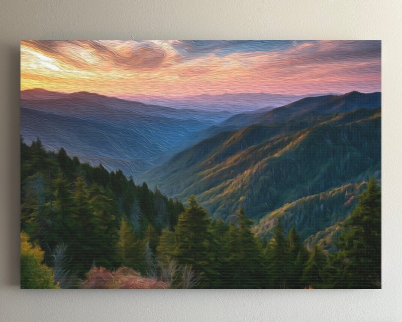 Smoky Mountains Sunset Vista — Great Smoky Mountains, Tennessee