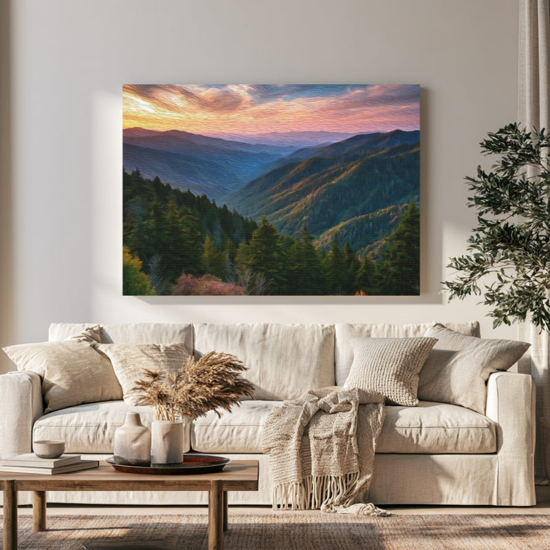 Smoky Mountains Sunset Vista — Great Smoky Mountains, Tennessee, view 1