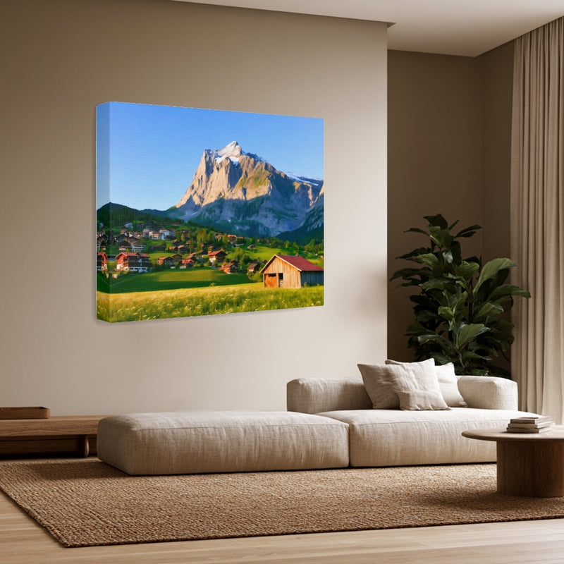 Grindelwald Alpine Village Wetterhorn — Grindelwald, Switzerland, view 3