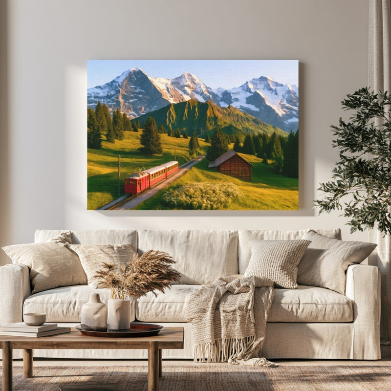 Grindelwald Alpine Railway Meadows — Grindelwald, Switzerland, view 1