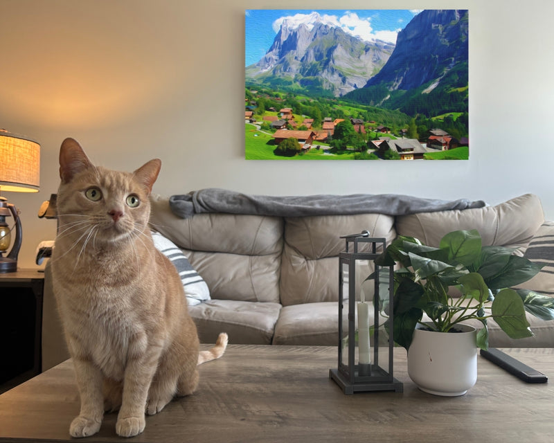 Alpine Village Mountain Valley — Grindelwald, Switzerland, view 2