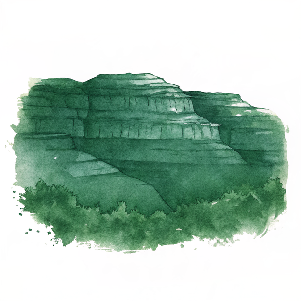 Guadalupe Mountains watercolor